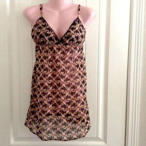 The Webster Miami at Target Women's Nightgown S Sheer Chemise Slip Fans